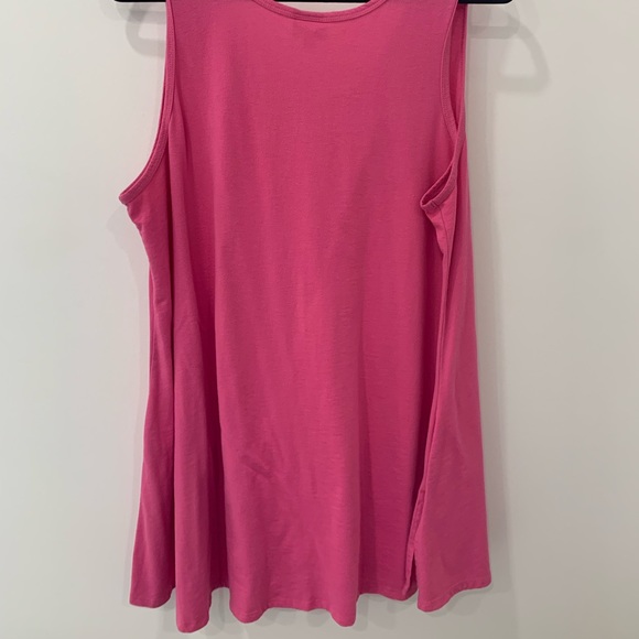 LuLaRoe Kristine tank pink 2XL - Picture 4 of 5